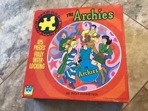 The Archies 125 Pieces Whitman Round Jigsaw Puzzles Archie Comics Sugar Sugar - Picture 1 of 15