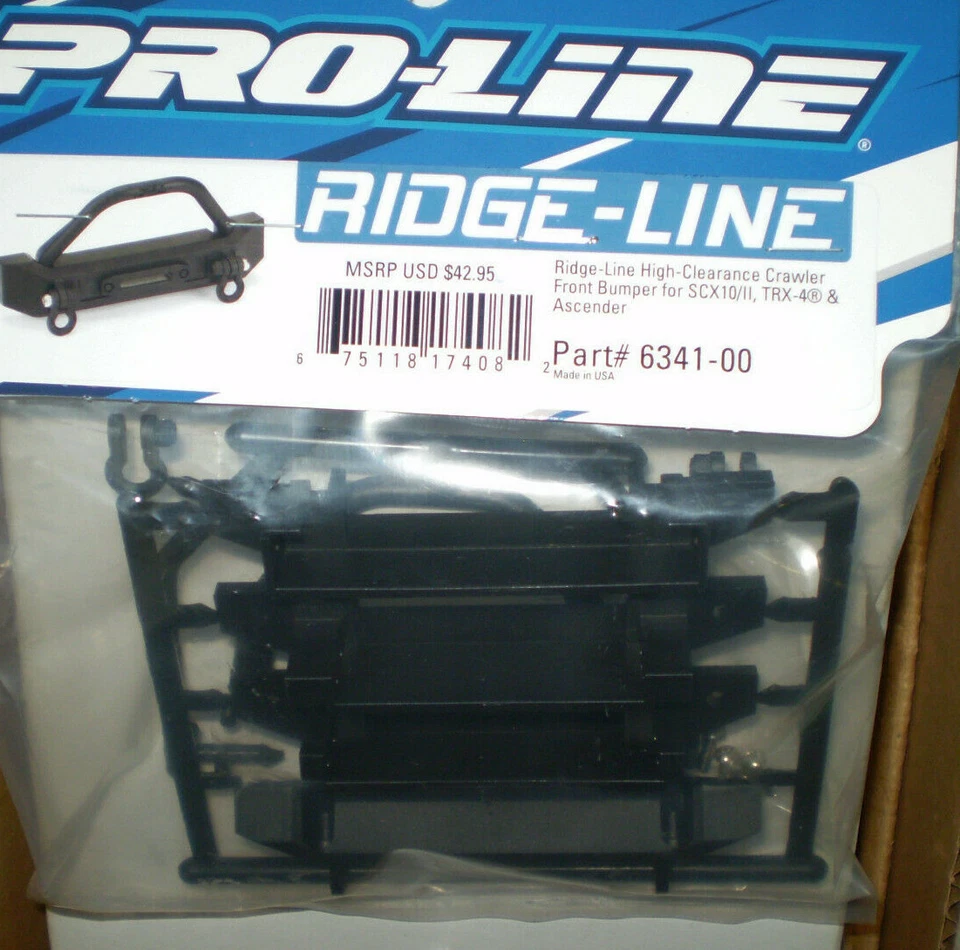 Pro-Line 6341-00 Ridge-Line High-Clearance Crawler Front Bumper SCX10/II,TRX-4  - Image 1 of 1