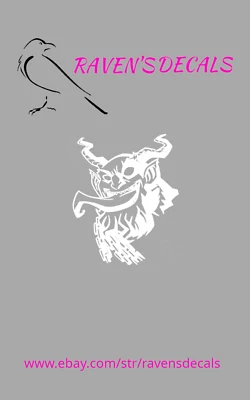 Krumpus Alemán Navidad Vinilo Calcomanía Adhesiva Coche Camión SUV Laptop iPad Taza Ventana Foto 1 de 4