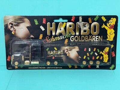 GERMAN ADVERTISING MODEL TRUCKS 1:87 HO SCALE HARIBO PETERBILT BLACK GOLDBEAR - Image 1 of 4