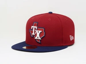 New Era 59Fifty Men Women Texas Rangers State Alternate On Field Red Fitted Cap - Picture 1 of 5