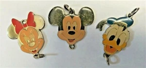 DISNEY MICKEY MOUSE MINNIE MOUSE DONALD DUCK KEYCHAIN PARTS VINTAGE - Picture 1 of 3