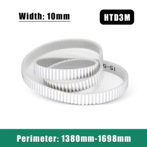 Zahnriemen HTD3M Closed Loop 1380-1698 mm PU Einbau Stahldraht Riemen 10 mm Breite - Bild 1 von 8