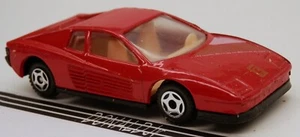 Coche diecast vintage Soma Ferrari Testarossa supercoche rojo escala 1/64 - Imagen 1 de 2