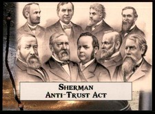 2020 Historic Autographs P.O.T.U.S. The First 36 Sherman Anti-Trust Act #83
