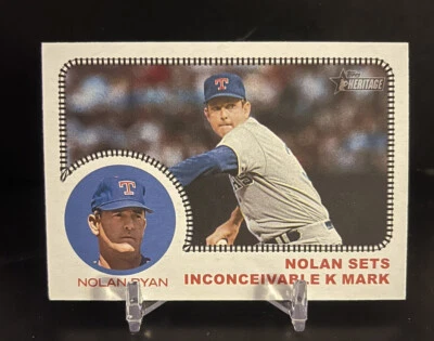 NOLAN RYAN 2022 Topps Heritage High Rangers ALL ABOARD Insert #AA-9 (d) - Image 1 of 2