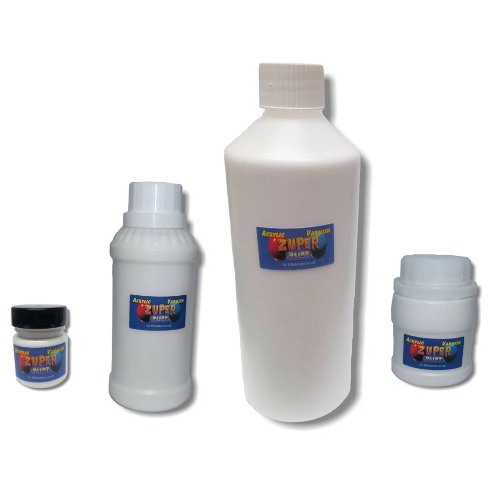 KILABITZZZ Art Craft Lack klar Acryl glänzend oder seidenmatt - 30ml, 60ml, 100ml, 250ml