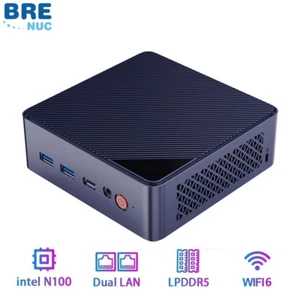 BRENUC Mini PC N6M Intel N100 12GB DDR5 RAM 256GB SSD UHD Graphics 2.5Gx2 Win11 - Afbeelding 1 van 4