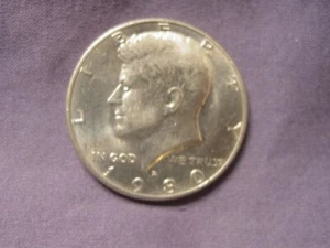 1980 D Kennedy Half Dollar from a BU Bank Roll. Nice Coin! Free S&H - Picture 1 of 4