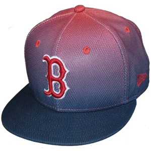 Boston Red Sox New Era 5950 Diamond Gradient Fitted Hat - Navy/Red - Picture 1 of 1