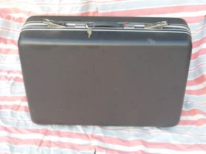 Reisekoffer schwarz gross, Hartschale, Tragehenkel, Schnappverschluss - Bild 1 von 10