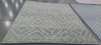 绿色/象牙白 8 英尺 - 0 英寸 x 10 英尺 - 0 英寸背着色地毯,降价 1172763144 ADR131Y-8 — 第 1/4 张图片