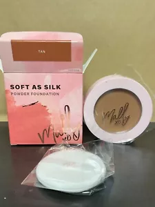 Mally XO Soft As Silk Powder Foundation Shade Tan Full Size New in Box! - Picture 1 of 2