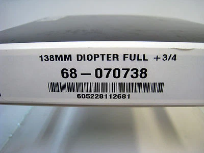 New Schneider 138mm +3/4 Full Field Diopter Lens Close-up Filter MFR #68-070738 - Image 1 of 4