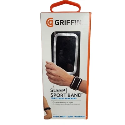 Griffin Black Sleep Sport Band for Fitness Trackers GB40139 Fits Fitbit and more - Image 1 of 2