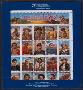 1994 Recalled Legends Sc 2870 MNH sheet + original USPS envelope CV $125+ - Picture 1 of 2