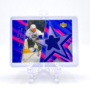 TEEMU SELANNE 2001 Upper Deck #A-TS ALL STAR GAME WORN JERSEY DUCKS HOF
