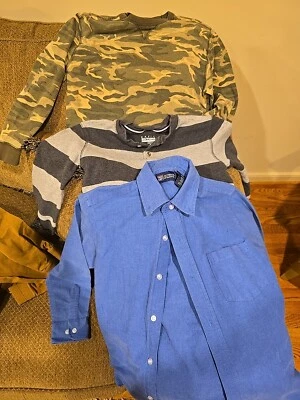 Boys Lot Of 3  Size Medium Long Sleeve Shirts - Image 1 of 4
