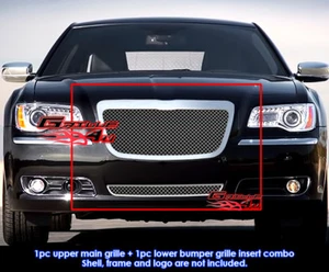 Fits Chrysler 300/300C Stainless Steel Mesh Grill Combo 2011-2014 - Picture 1 of 2