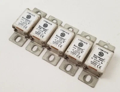 Lot of 5 170M1470 Bussman Fuses 200A 660V *Next Day Option* - Imagem 1 de 3