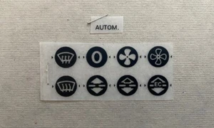 Mercedes r107/w123/w124/w126/w201/w460 HVAC Decal Kit ('0' OFF Switch) - Picture 1 of 14