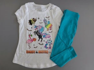 NWT Justice Girls Outfit Halloween Top Size 6/7 -  Leggings Size  6 - Picture 1 of 1