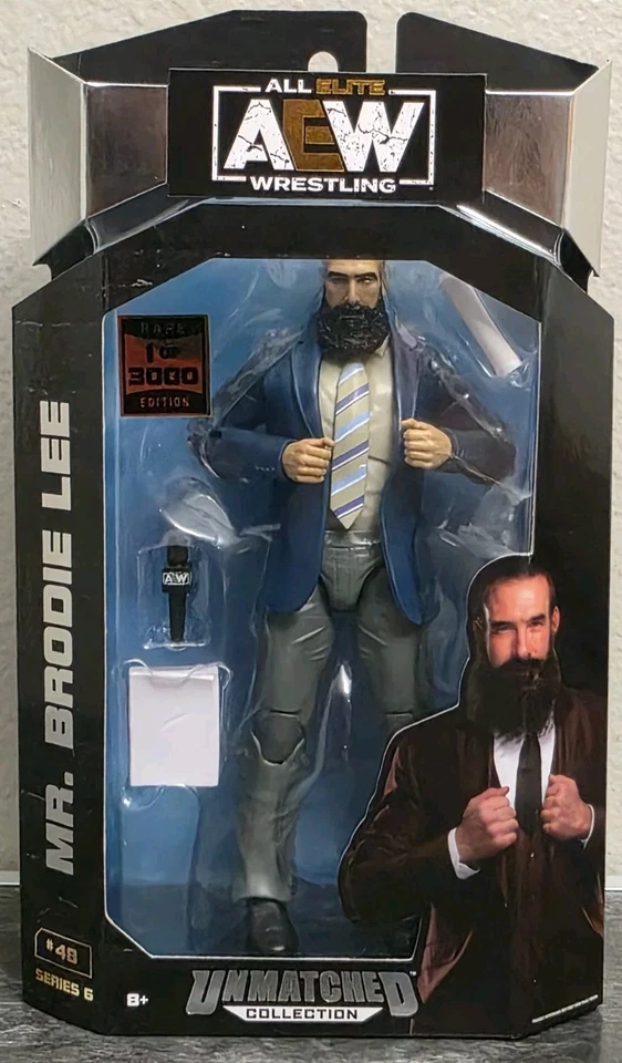 AEW 6" loose Mr. Brodie Lee 1 of 3000 Jazwares Unmatched Collection 2022 rare
