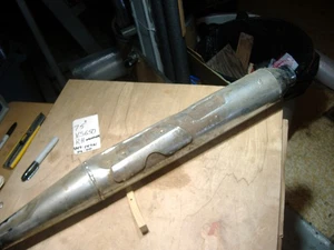 OEM Yamaha XS650 RH muffler 447- 14721-06-00 blems - Picture 1 of 9
