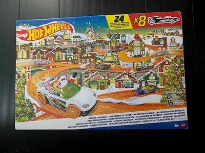Calendario de Adviento Hot Wheels 2023 8 Coches + 16 Accesorios + Alfombra de Juego Nueva Caja Sellada Foto 1 de 4
