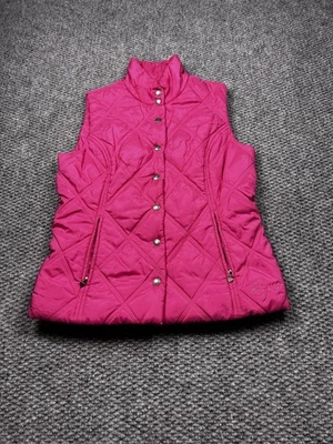 Ariat Vest Womens Small Pink Quilted Sleeveless Zip Pockets Equestrian - Image 1 of 4