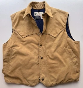 Vintage Soda Creek Men’s L Vest Snap Button Zip Up Western Workwear Insulated - Picture 1 of 19