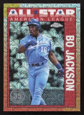 Paquete plateado Topps Bo Jackson 1990 2025 cromo All-Stars #90ASC-26 Foto 1 de 2