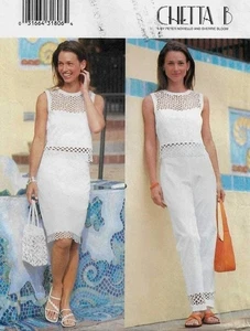 Butterick Cheta B Damen Ösen Kleid Overall Schnittmuster 6-10 - Bild 1 von 2