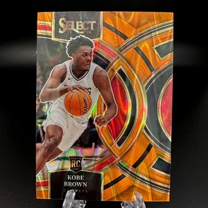 2023-24 Panini Select Premier Orange Tectonic Prizm Kobe Brown RC #110 - Picture 1 of 2