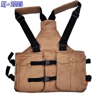 Upland Hunting strap vest water proof canvas Hunting vest Camping vest Outdoor - Image 1 of 4