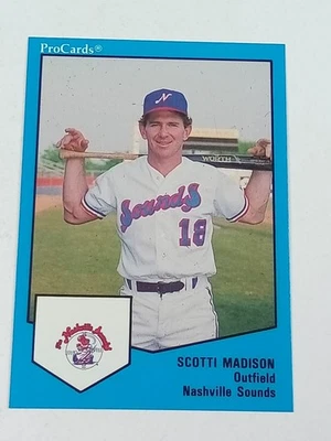 Scotti Madison #1271 RC Nashville Sounds Procards 1989 - Image 1 of 3