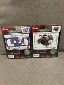 (2) Bucilla Counted Cross Stitchh Warm Hearts and All Hearts Come Home - Picture 1 of 5