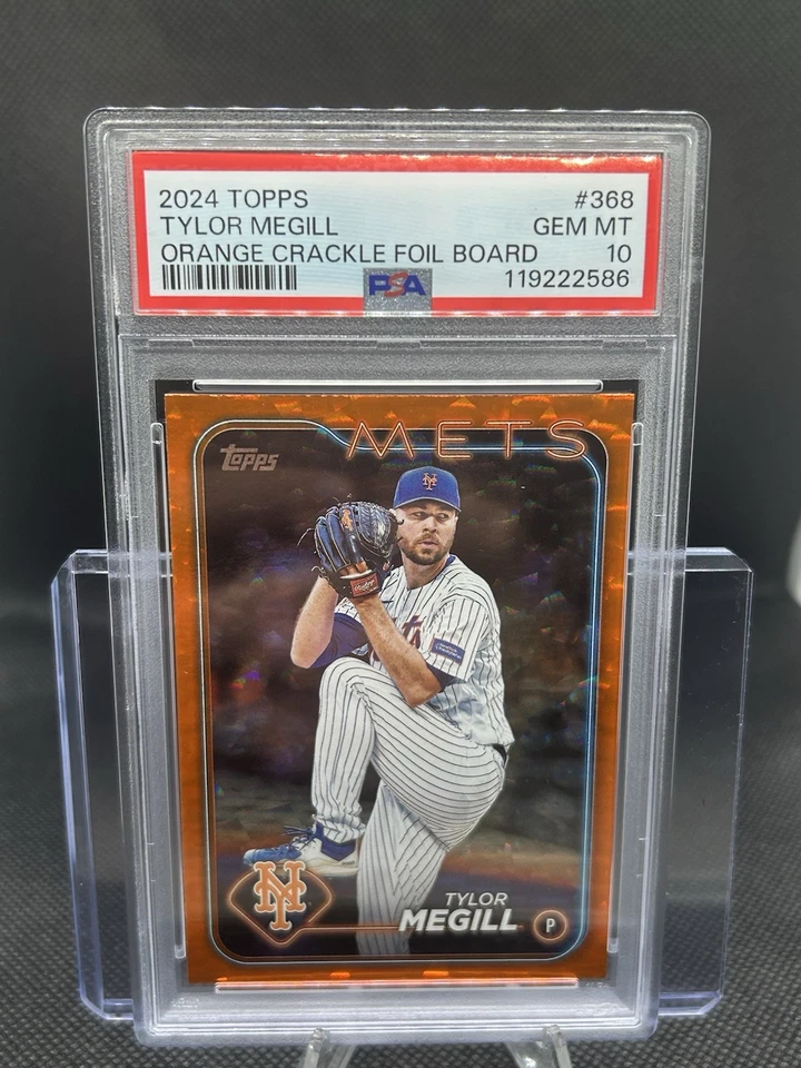 2024 Topps Series 2 - Tylor Megill #368 Orange Foil /299 PSA 10 - Image 1 of 1