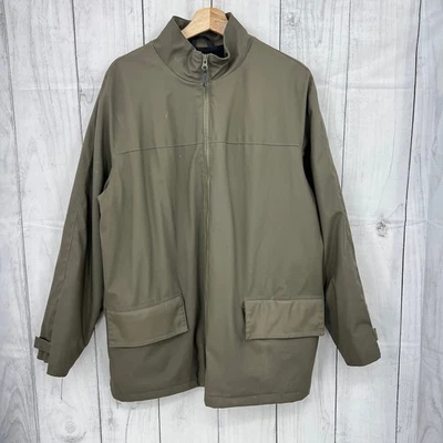 Chaqueta de lluvia cortavientos verde Y2K Calvin Klein Jeans XL Foto 1 de 4