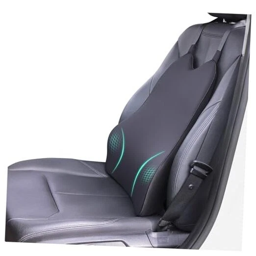 Car Driver Seat Lumbar Cushion Memory Foam Support Back Pain Relief for Driving
