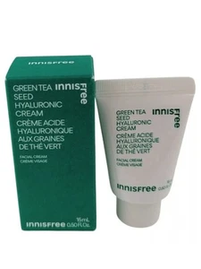 Innisfree Green Tea Seed Hyaluronic Facial Cream Exp 7/2027 0.5oz/15mL - Picture 1 of 4