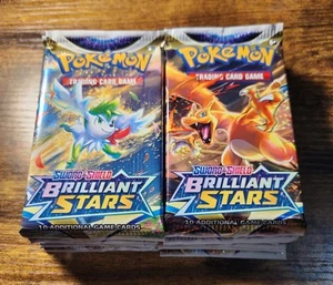 17x Pokemon - Sword & Shield Brilliant Stars Booster Packs - Picture 1 of 1