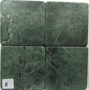 Juego de 4 - posavasos para beber mármol azulejos de piedra natural - lisos 1D - Imagen 1 de 8