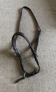 English Leather Cavesson Noseband Full Size Horse Black-training Cavesson- - Bild 1 von 6