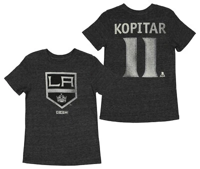 Camiseta CCM Los Angeles Kings Anze Kopitar #11 NHL Youth Vintage Player, Preta - Imagem 1 de 3