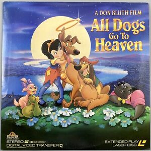 All Dogs Go To Heaven LaserDisc MGM / UA Extended Play 1989 VG+