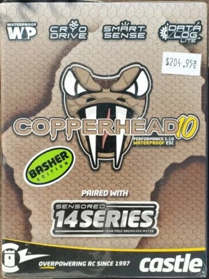 Castle Creations 010-0166-01 Copperhead 10 Sensored ESC 1406-4600Kv Motor Combo - Image 1 of 2