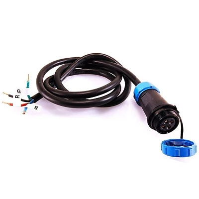 Connettore femmina IP67 cavo 1m 4 fili RGB multicolore fari luci LED wall washer - Immagine 1 di 2