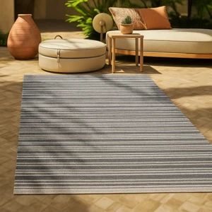 Outdoor Teppich 80x150 grau wetterfest UV beständig für Balkon Terrasse Camping - Bild 1 von 8