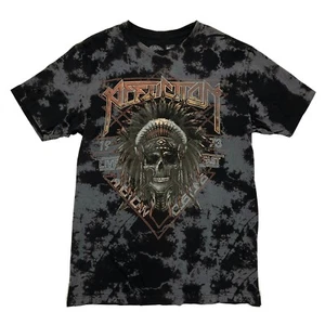 Vintage Y2K Affliction Skull Head Grunge Graphic Tie Dye Shirt Mens XL X-Large - Picture 1 of 5